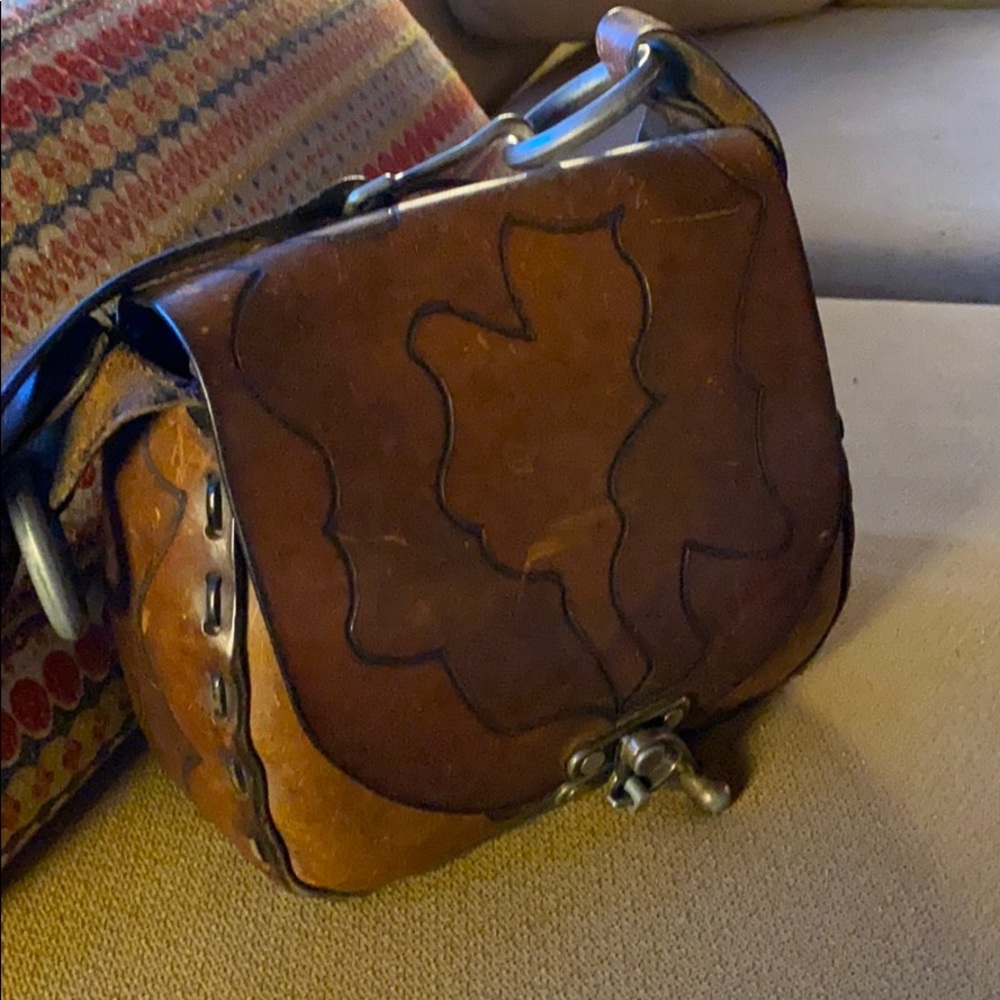 Vintage Leather Purse w/ Cool Details and Hardware
